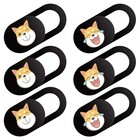 6 stücke Webcam Cover Slide- - mit Hundemuster für