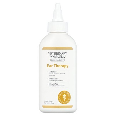 Cat & Dog Ear Therapy - Veterinary Formula 4 oz,Cleans Debris, Soothes Itchiness