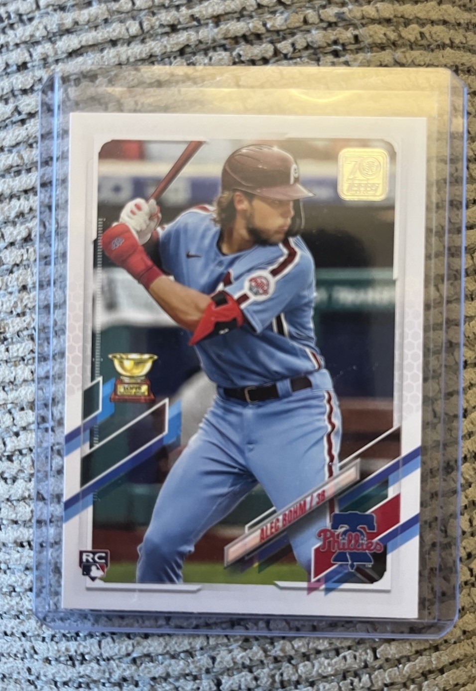 2021 Topps Alec Bohm Gold Cup Rookie RC - Philadelphia Phillies 277