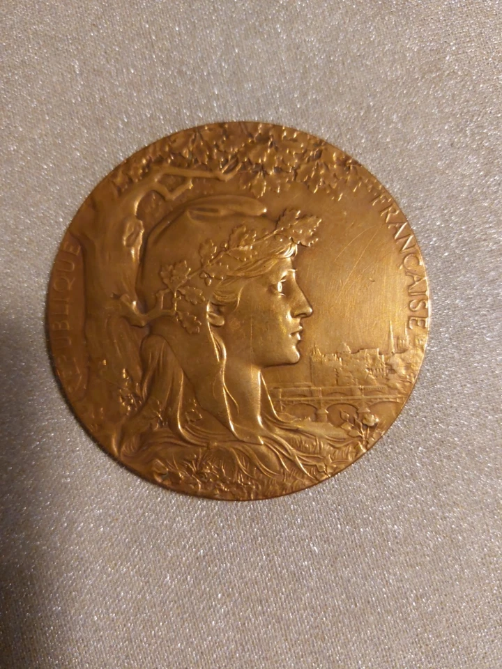 2 Medailles Bronze Dont Exposition Universelle Internationale 1900 - Photo 4/4