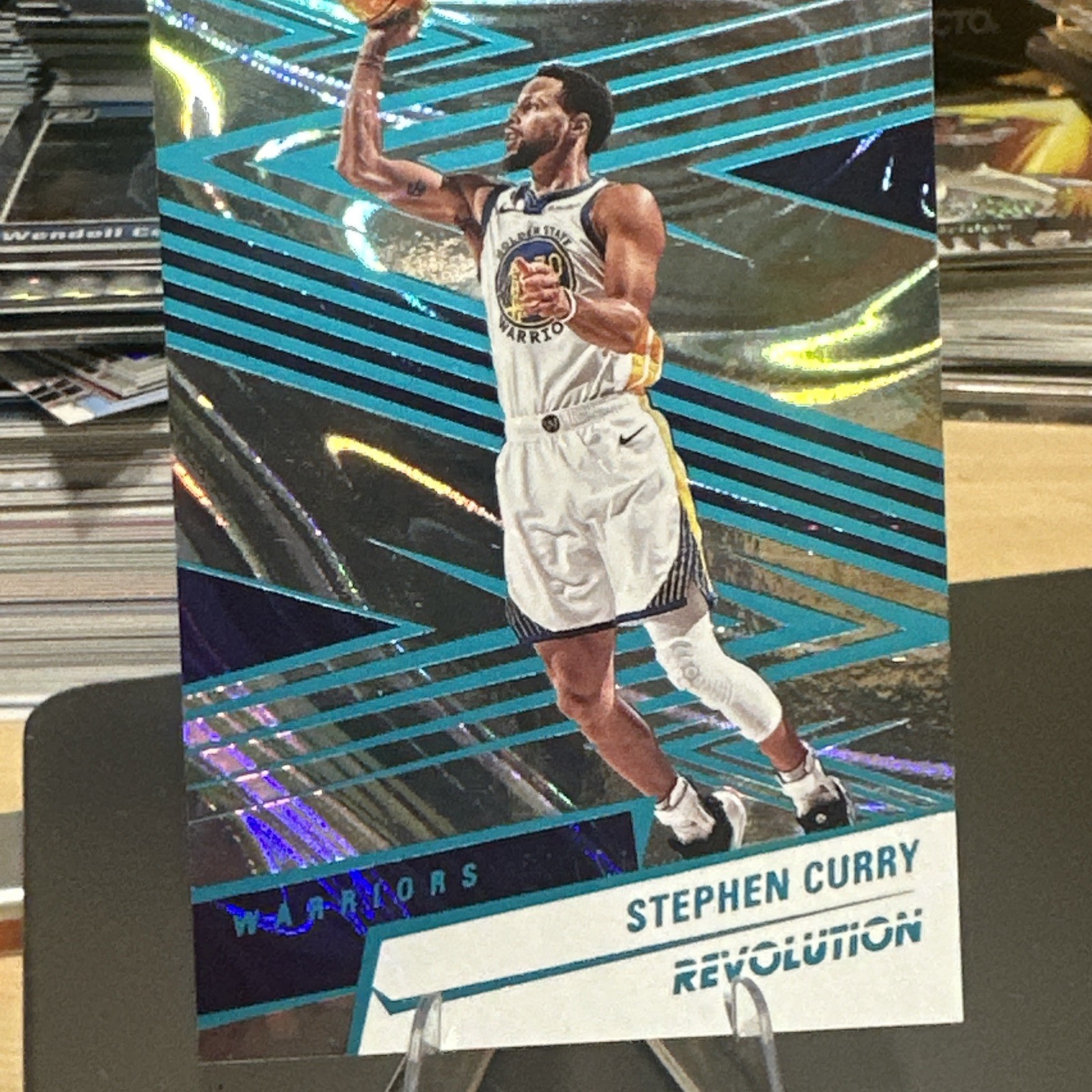 2024-25 Panini Revolution - Stephen Curry #6 Teal Swirl /49