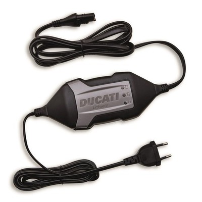 Ducati Batterieladegerät Lithium Ionen Tecmate mit Halter auch für andere Marken