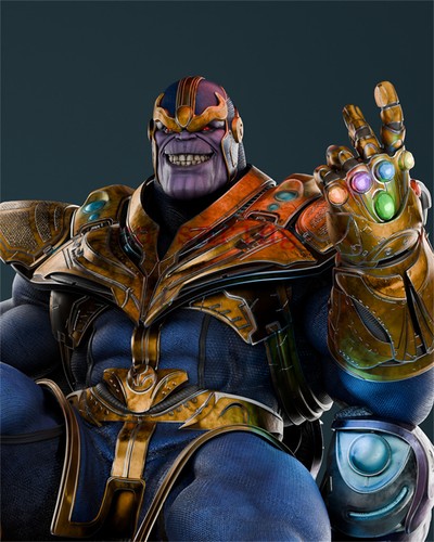 Thanos 3D Printing Figure Unpainted Model Sculpture GK Blank Kit Statue - Picture 8 of 9