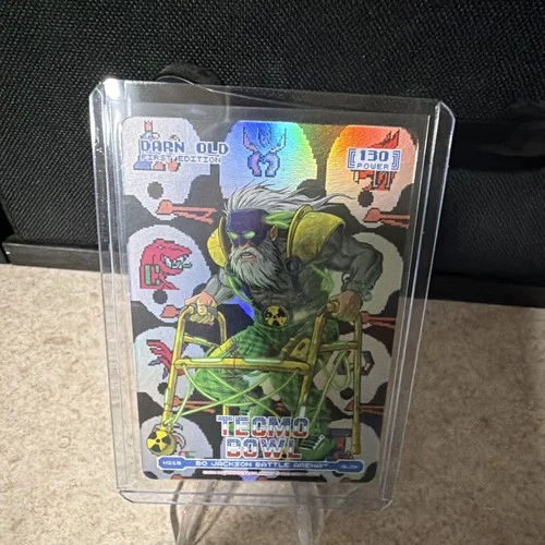 Helmets Darn Old Tecmo Bowl Battle Arena H219 Glow PWR 130 1st Edition Card
