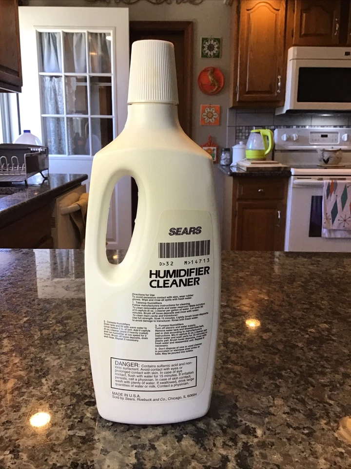Vintage Sears Roebuck & Co. Humidifier Cleaner 32 Oz. 32-14713 NEW SEALED RARE - Image 4 of 4