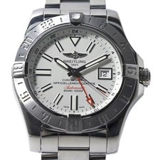 Reloj automático Breitling Avenger II GMT A3239011/G778 esfera plateada...