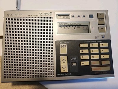 Vintage Sony Icf-7600d PLL Synthesized Receiver Portable Shortwave