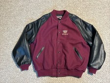 Vintage Brooks Made in USA Honda Goldwing Motorcycle Letterman Style Coat Sz XL
