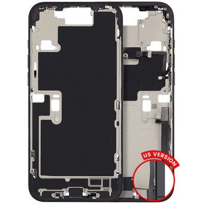 iPhone 16 Pro Max Midframe/Rahmen m. Ladebuchse, Schwarz Titan, OEM Pull A, gebr