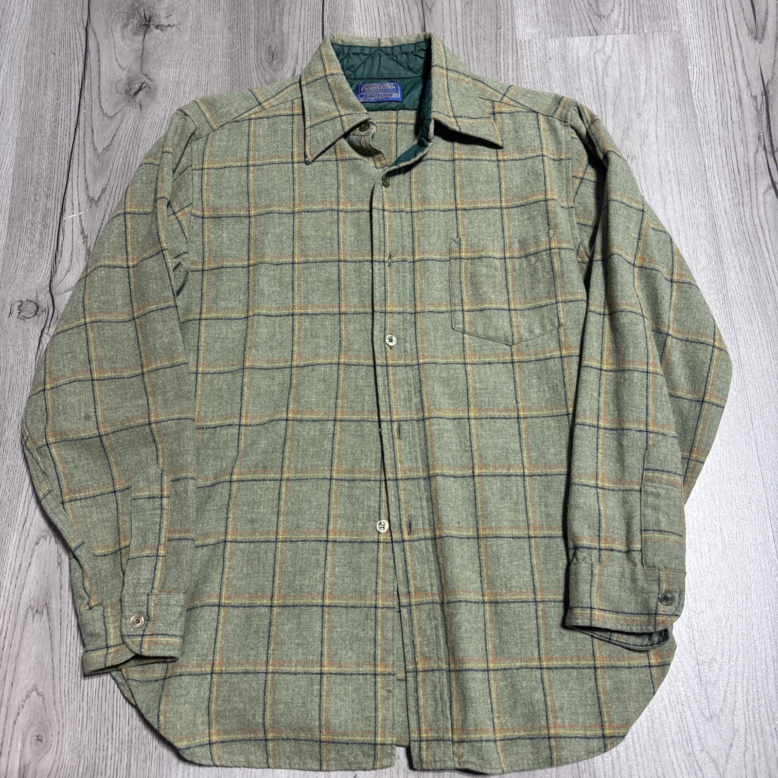 Vintage 1980s Pendleton Pattern Flannel. Size Med… - image 1
