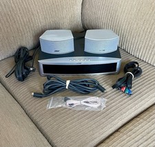 BOSE AV3-2-1 II DVD CD Media Center Speakers And Cables Tested SEE VIDEO