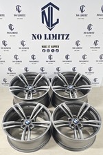 Genuine BMW 19" 437m M2 M3 M4 Alloy Wheels 5x120 Staggered Grey Diamond Cut