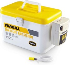 Rectangular 8Qt Bait Buckets & Accessories Portable Aerator Air hose Air Stone