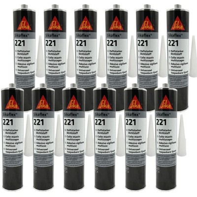 Sikaflex 221 Dichtstoff Karosseriekleber weiß 12x300ml Dichtmasse überlackierbar