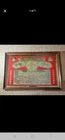 VTG Budweiser King Of Beers Anheuser-Busch Wooden Frame Beer Mirror (Read)