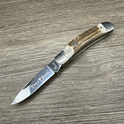BOKER Tree Brand STAG Lockback Folding Pocket Knife - D2 Blade Germany