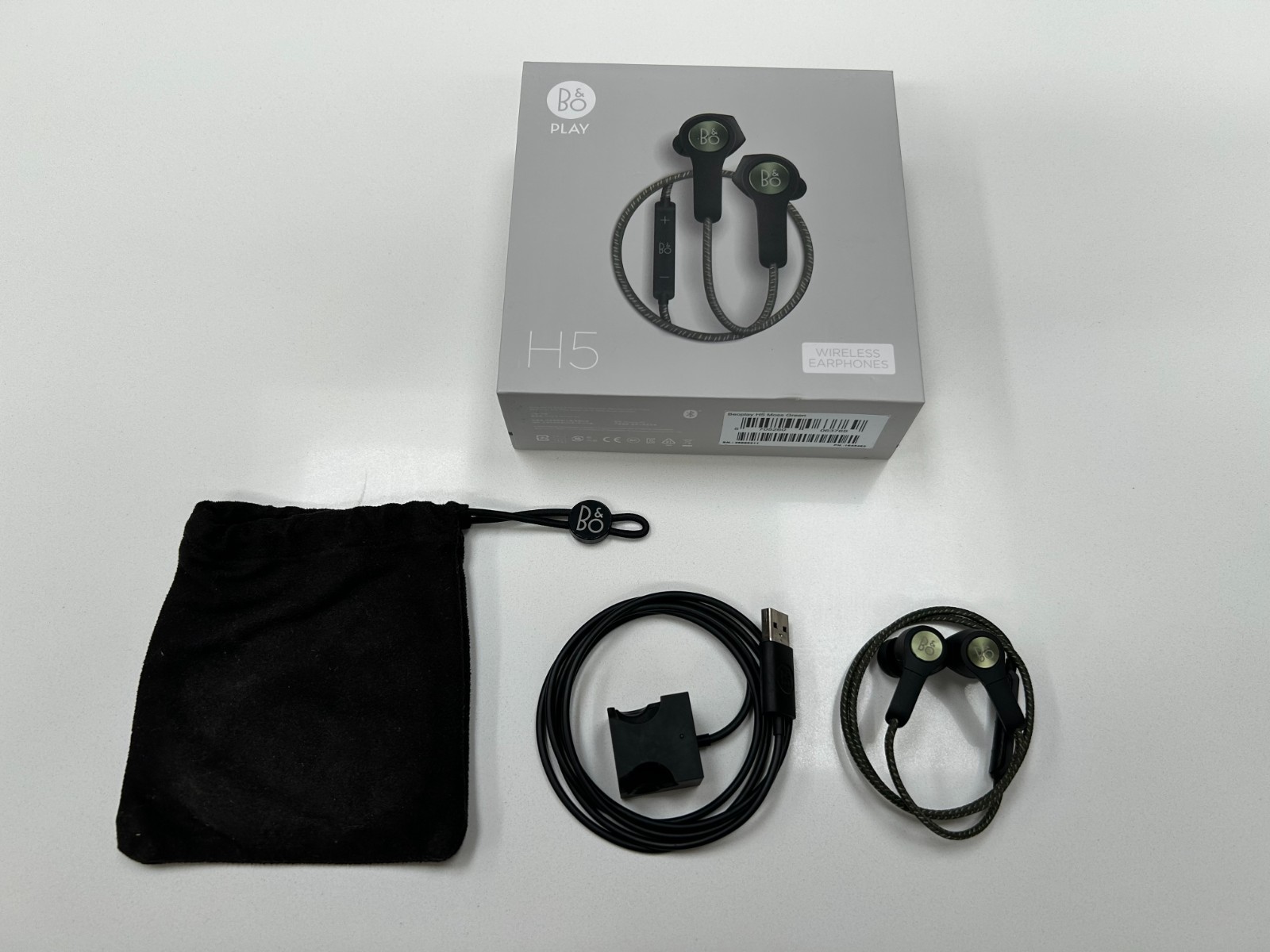 Bang & Olufsen H5 Wireless In-Ear Earphones - Moss Green