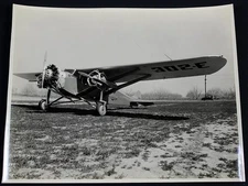 1930 Black & White Large Format Photo Bach Aircraft 802-E Commercial
