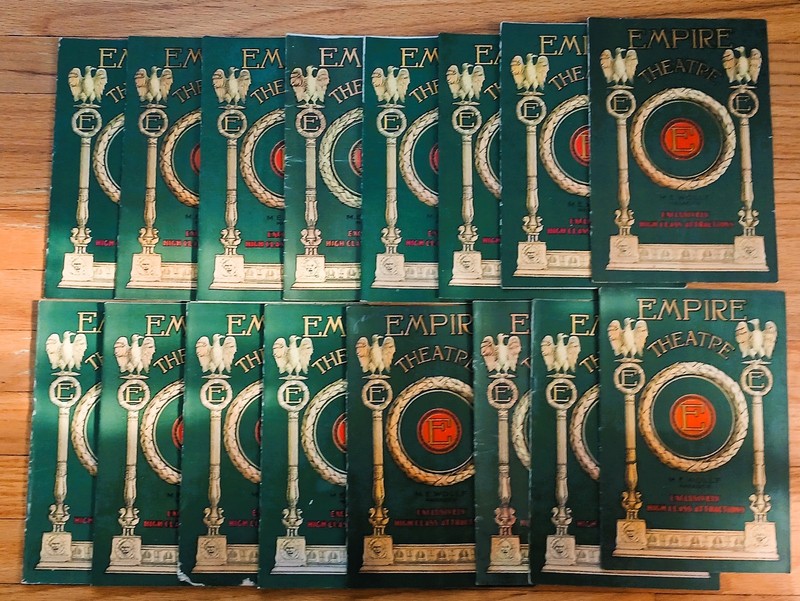 Lot Of 16 Antique Programs EMPIRE THEATRE Syracuse NY Bartel's Brewing
