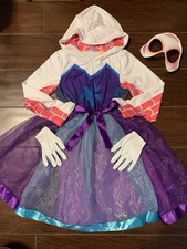 Marvel Ghost Spider Gwen Hooded Costume Girls Tutu Dress Halloween/Cosplay