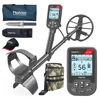 Nokta Simplex Ultra Metal Detector Kit Serious Beginner Pack (Digger,Carrying...