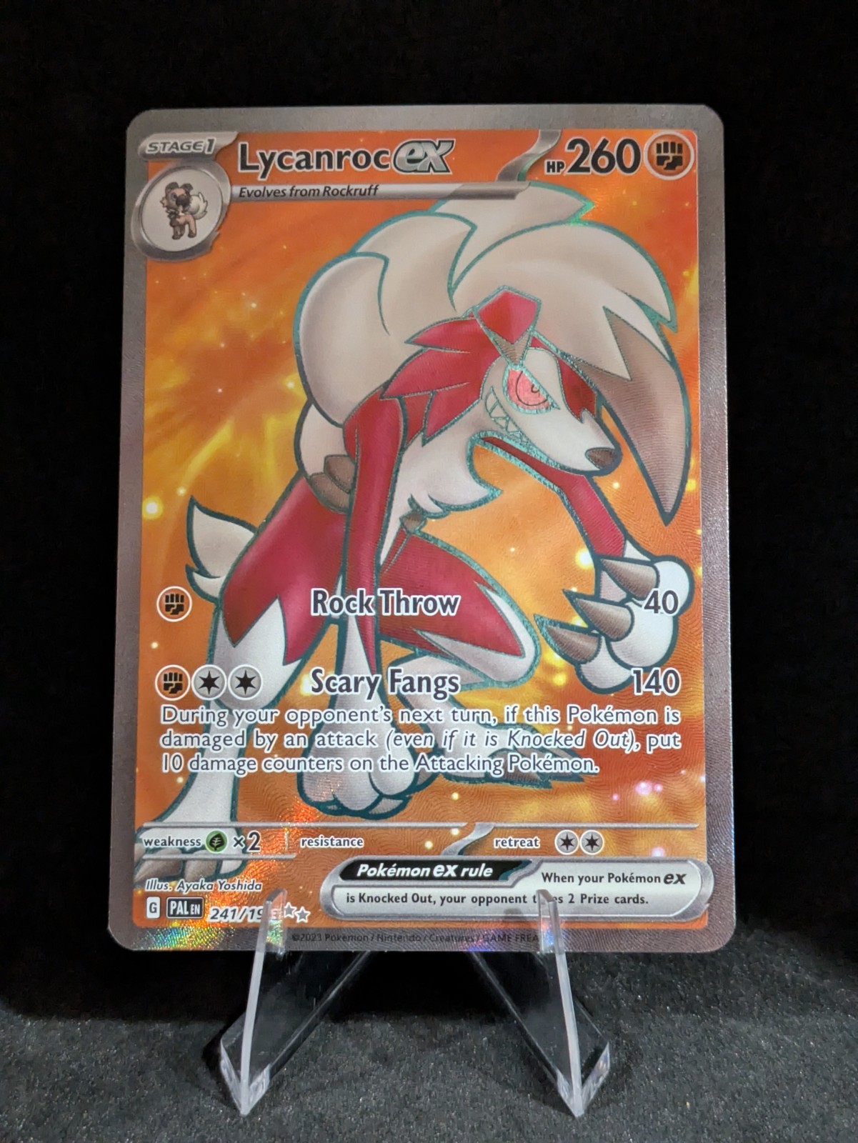 Lycanroc ex 241/193 Sv02: Paldea Evolved Holo
