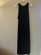 Volcom Dress Womens Size Large Black Maxi Lightweight Classic Summer Goth Style