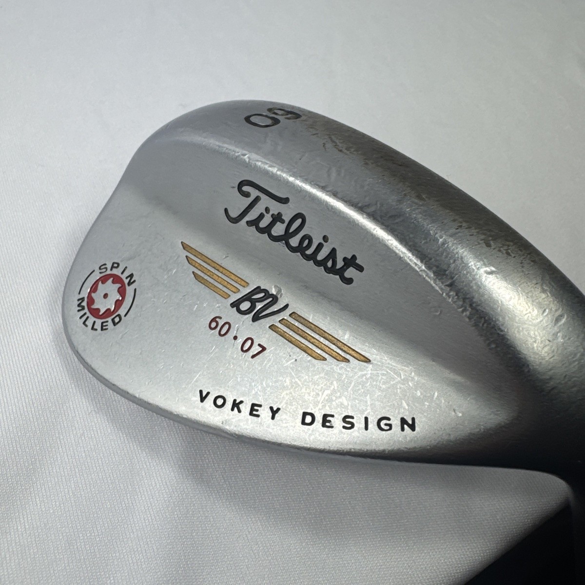 Titleist BV Vokey Design Lob Wedge 60 07 Spin Milled Steel Shaft