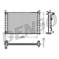 DENSO Wasserkühler Motorkühler Alu für Ford Fusion JU_ 1.4 1.6 Fiesta V JH_