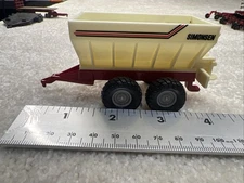 Vintage Ertl Diecast Simonsen Spreader Trailer Tractor Red Loose C7