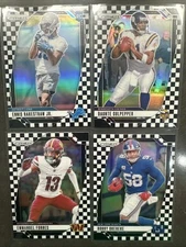 2024 Panini Prizm Bland And White Checkered 4 Card Lot