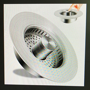 3-in-1 Stainless Steel Sink Drain Stopper Strainer, Anti-Clogging, Silver