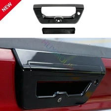 For Ford F150 2015~2019 Black 2pcs Tailgate Door Handle Cover Trim Decor Bezel