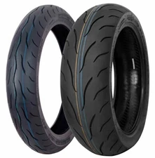 Kenda KM1 120/70ZR17 & 180/55ZR17 Front & Rear Motorcycle Tire Set KM001