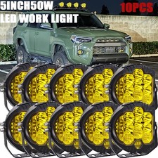 10X 4 Inch LED Work Cube Light Bar Pods fog Lamps for Pickup SUV UTV 4WD offroad