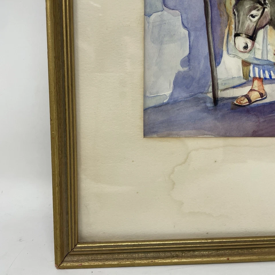 埃莉诺拉·马德森飞往埃及水彩画宗教圣经耶稣复古 — 第 4/4 张图片