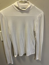 Ambiance White Long Sleeve Plain Top Basic La...