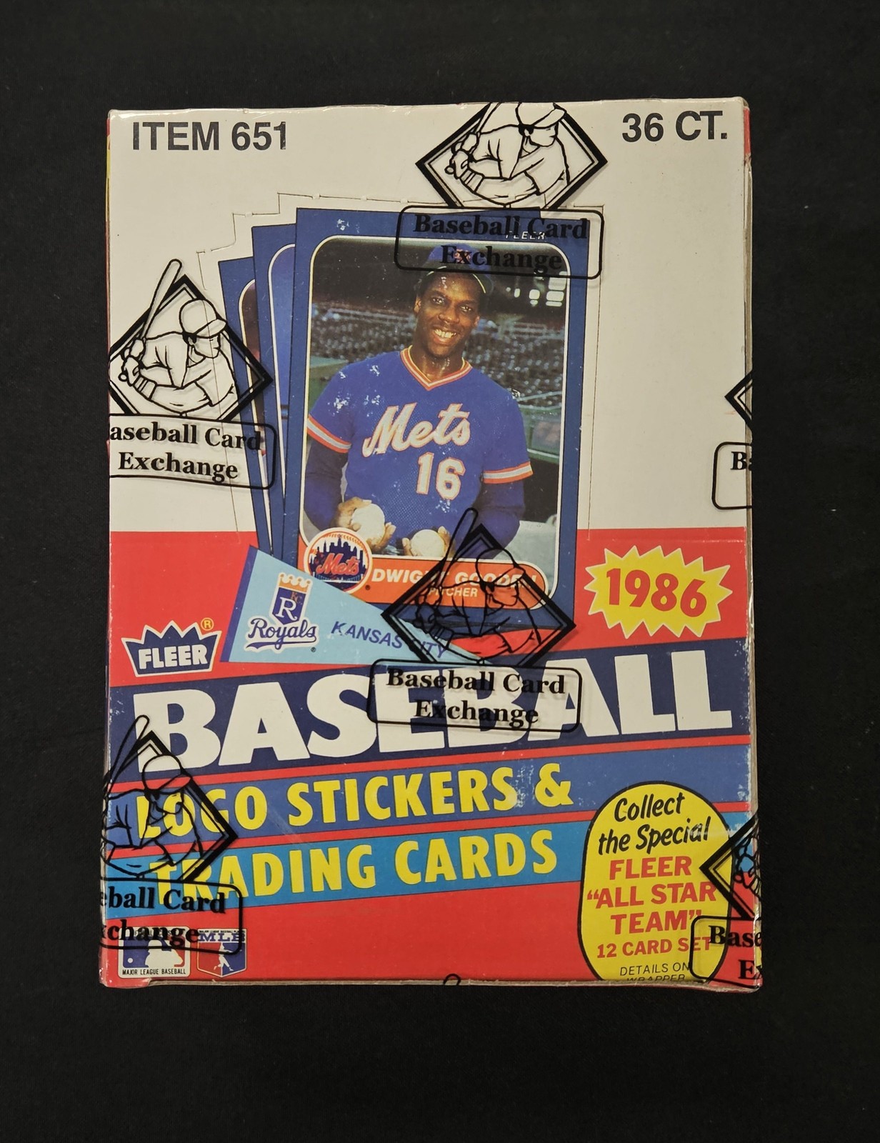 1986 Fleer Baseball Wax Box BBCE Wrapped/Sealed FASC