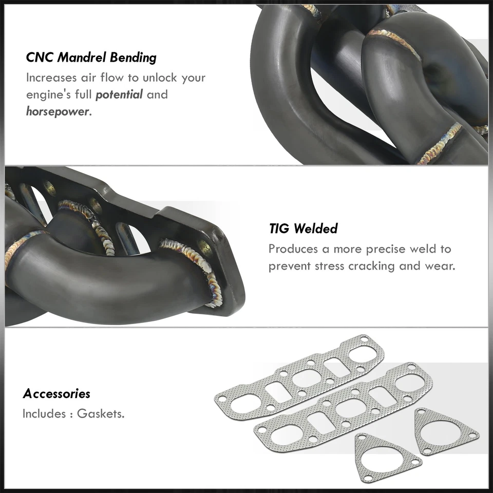 Gunmetal Header Manifold For 2009-2020 Nissan 370Z G37 VQ37 / 07-08 350Z VQ35HR - Image 3 of 4