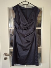 Vera Mont Cocktailkleid Gr.42 Dunkelblau Leicht Glänzend Neuwertig Top Zustand