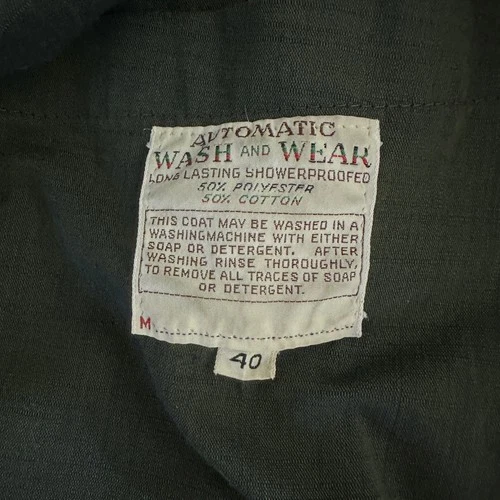 VTG Hastings Mens Mac Coat 40 M Olive Gray Glen Plaid Trench Overcoat Heritage image 8