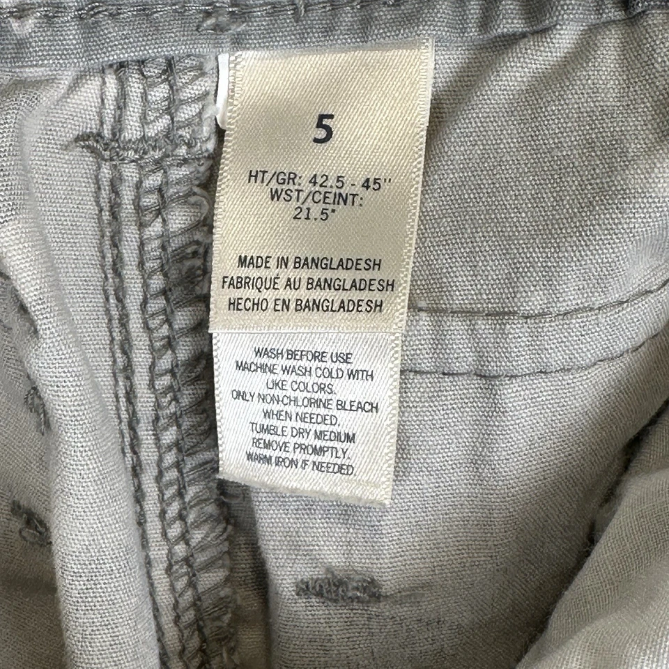 OshKosh Boy's Gray Camouflage Denim Cargo Shorts 5 Adjustable Waist - Image 3 of 4