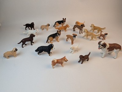 19 Schleich Dog Animal Figures Lot Saint Bernard Golden Retriever  D73527 