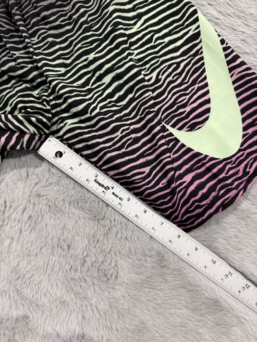 Nike Swim Shorts Boys XL Black Pink Green Zebra Print Swoosh Polyester Athletic - Picture 9 of 10