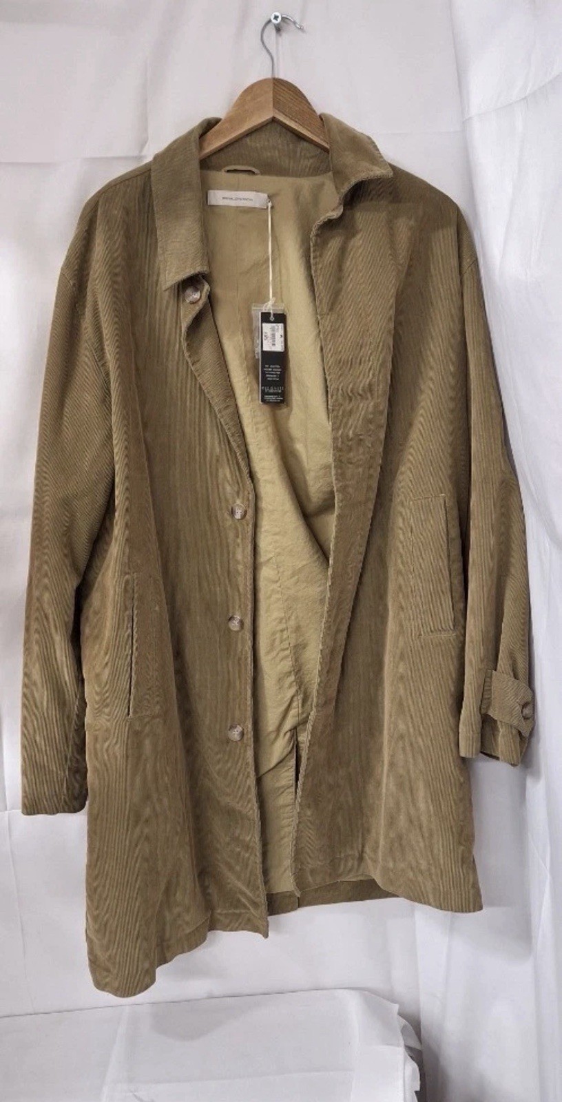 Men's brown corduroy coat, size M by Rocha John Rocha. New