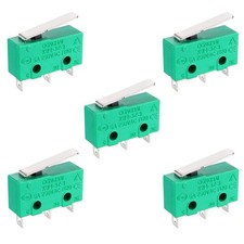 5 PCS Micro Limit Switch SPDT 1NO 1NC Momentary 5A 250V KW4-3Z-3 Short Lever