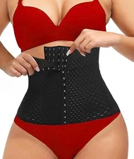 Waist Trainer Training Body Shaper Shapewear Underbust Cincher Tummy Belt Corset