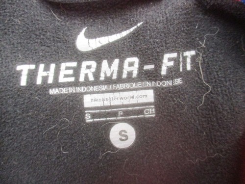 Nike Size S Womens Black Therma Fit Full Zip Hooded Pocket Activewear Jacket 073 - Picture 7 of 9