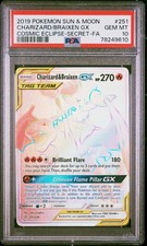 Charizard & Braixen GX #251/236 Rainbow Rare Cosmic Eclipse Pokemon 2019 PSA 10 on eBay