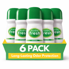 Avon Feelin  Fresh Original Roll-On Deodorant 1.7 oz   6 Pack   Free Shipping